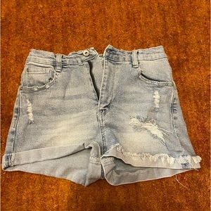 Light Blue Jean Shorts
